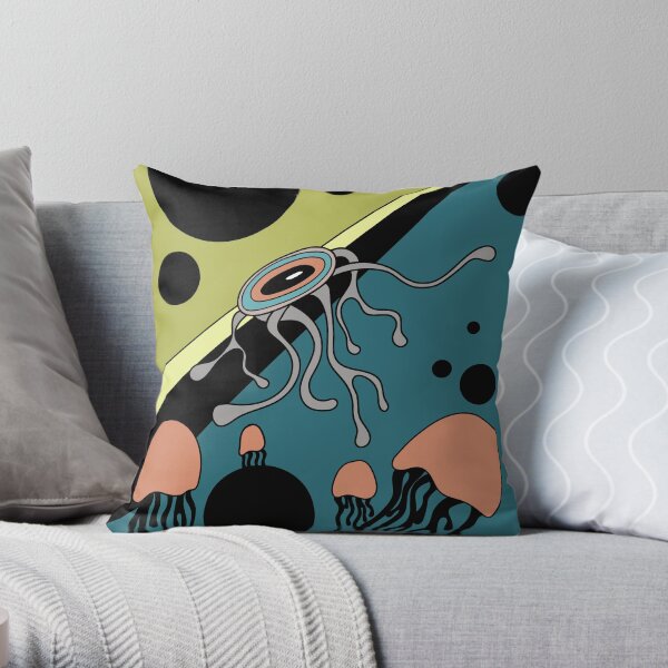 Jellyfish eye Throw Pillow