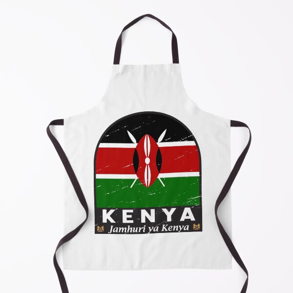 Item preview, Kenya Flag Emblem Distressed Vintage designed and sold by KrisSidDesigns.
