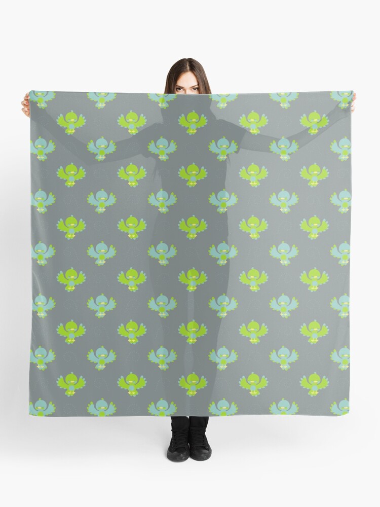 Thumbnail 1 of 3, Scarf, Cute little birds designed and sold by petitspixels.
