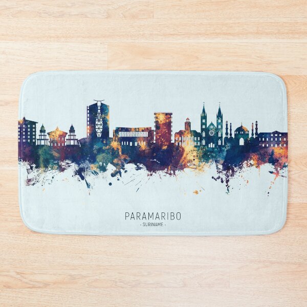 Item preview, Paramaribo Suriname Skyline designed and sold by ArtPrints.