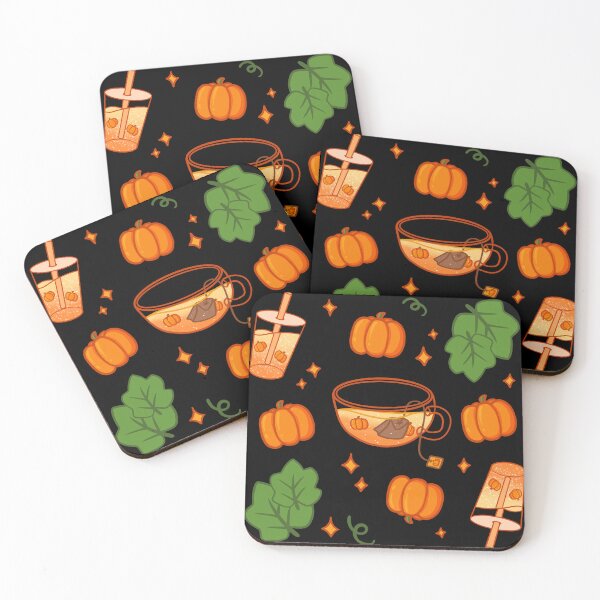 Item preview, Pumpkin Drinks Stars Pattern designed and sold by AkakoAi.