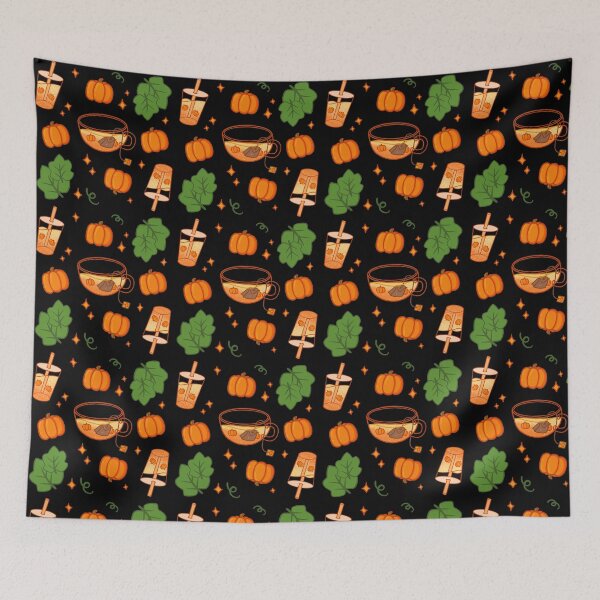 Item preview, Pumpkin Drinks Stars Pattern designed and sold by AkakoAi.