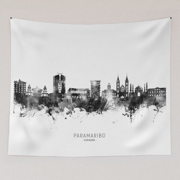 Item preview, Paramaribo Suriname Skyline designed and sold by ArtPrints.