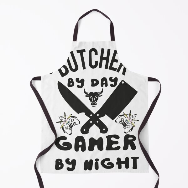 Item preview, butcher by day gamer by night designed and sold by EZONEEE.