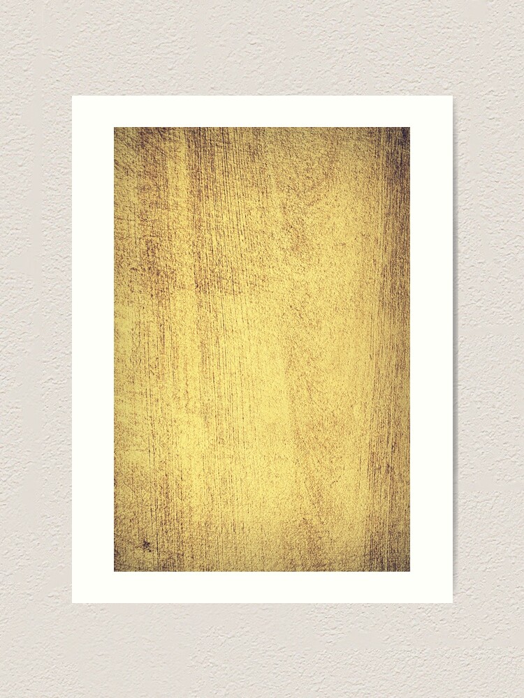 "Antique Gold Metallic Foil" Art Print by podartist Redbubble