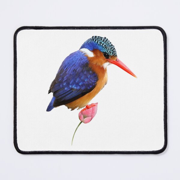 Item preview, Watercolor Kingfisher With Flowers designed and sold by virillanissa.