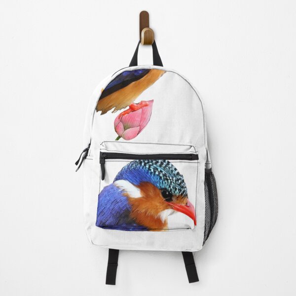 Artikelvorschau, Aquarell Eisvogel mit Blumen entworfen und verkauft von virillanissa.