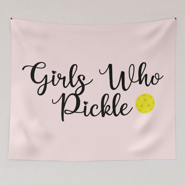 Item preview, Girls Who Pickle Pickleball Girly designed and sold by shirabee.