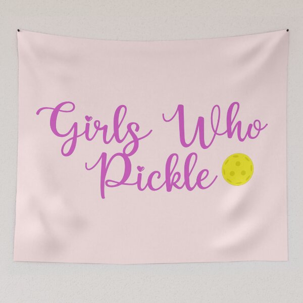 Item preview, Girls Who Pickle Pickleball Pink designed and sold by shirabee.