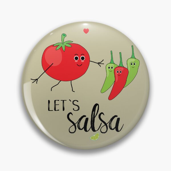Item preview, Let's Salsa Cute Cartoon Tomato and Chillies designed and sold by HotHibiscus.