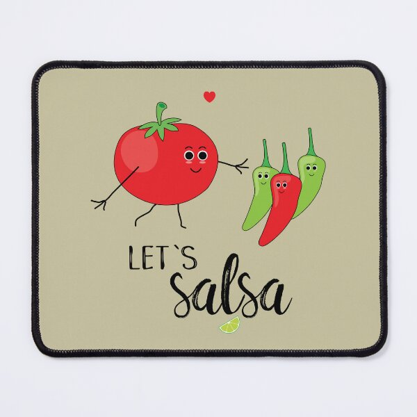 Item preview, Let's Salsa Cute Cartoon Tomato and Chillies designed and sold by HotHibiscus.