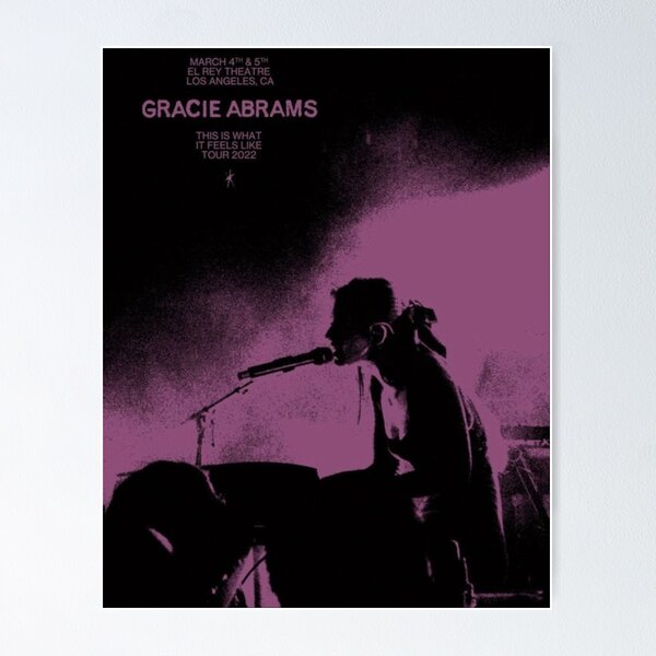 グレイシー・エイブラムス - Live from Vevo 10\"　特注ポスター Amazon.co.jp: Yzixulet Gracie Abrams ツアー ポスター レトロ
