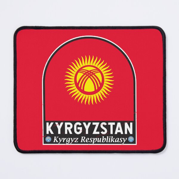 Item preview, Kyrgyzstan Flag Emblem Distressed Vintage designed and sold by KrisSidDesigns.
