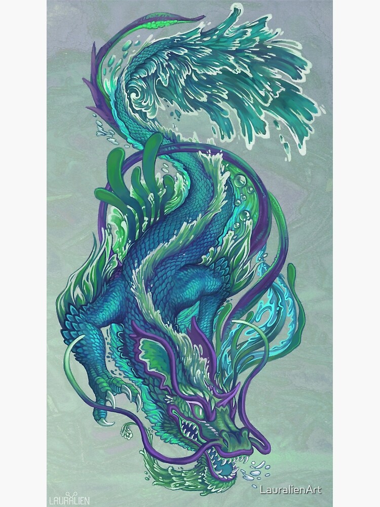 Imperial Water Dragon by LauralienArt