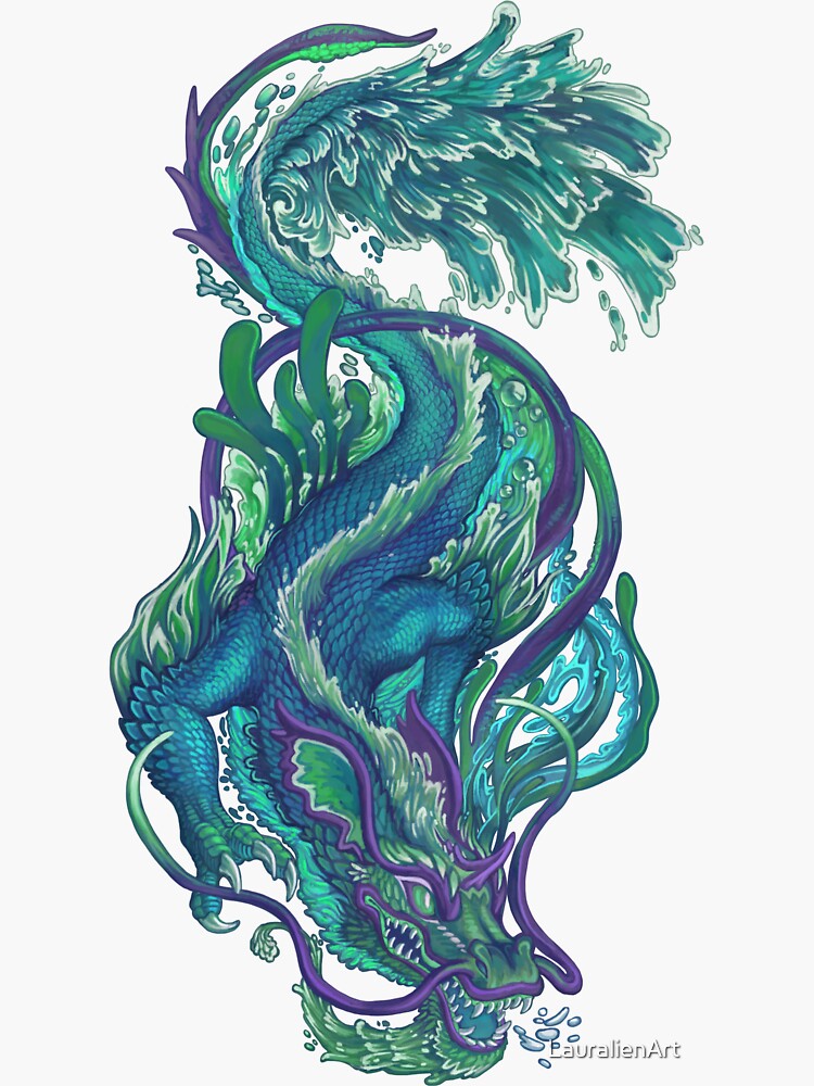 Imperial Water Dragon by LauralienArt