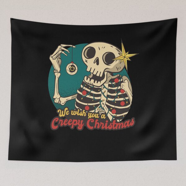 Item preview, Te deseo un espeluznante Navidad de Halloween Skeleton Cita Regalo designed and sold by Countrysmart.