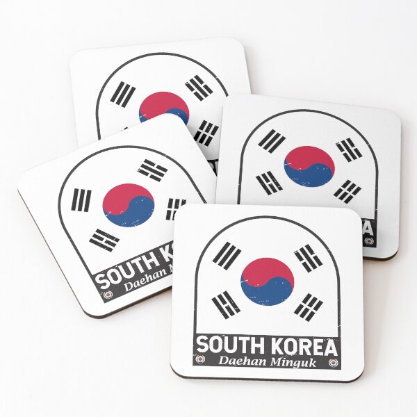 Item preview, South Korea Flag Emblem Distressed Vintage designed and sold by KrisSidDesigns.