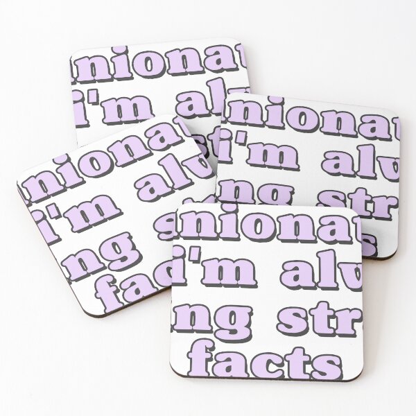 Item preview, "opinionated but i'm always spitting straight facts" decal for laptops and cars designed and sold by QuoteSpirations.