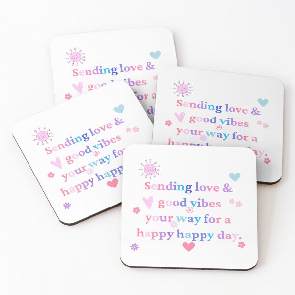 Item preview, Sending Love And Good Vibes For A Happy Day designed and sold by Rozlar.