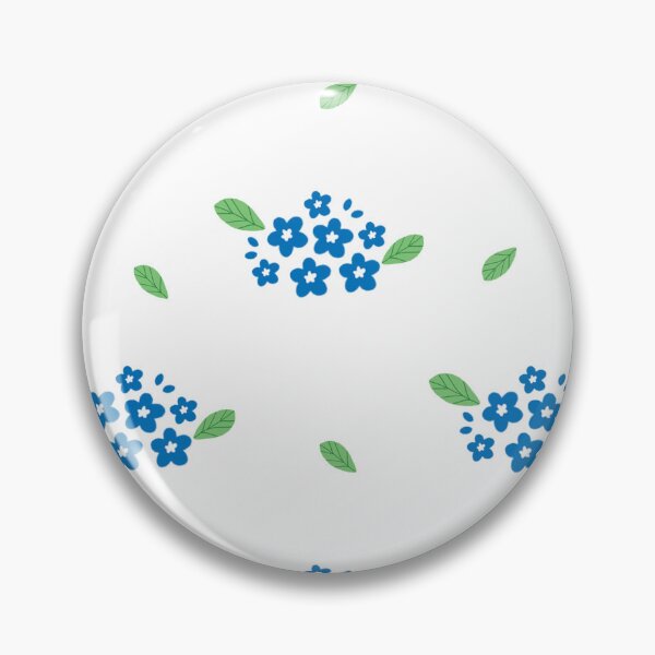 Item preview, blue flowers designed and sold by ljstudio.