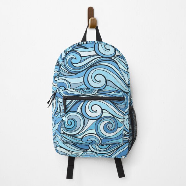 Item preview, Blue Sea Waves Seamless Pattern designed and sold by VitezCrni.
