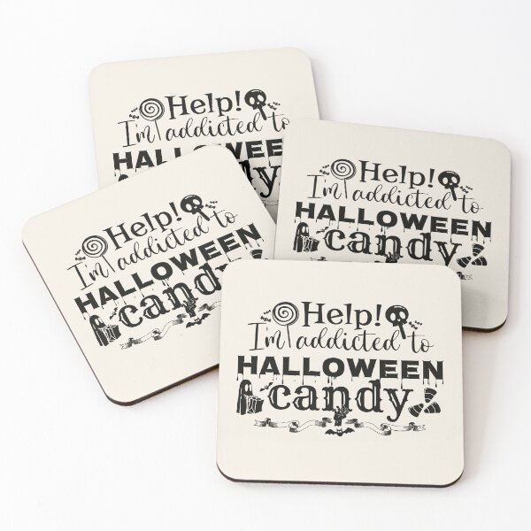 Item preview, Help! I'm Addicted To Halloween Candy, Black Text designed and sold by TrulyEpoque.