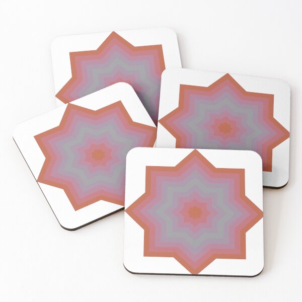 Item preview, Spice Route Ultimate Grey Abstract Star Pattern designed and sold by PatternSalad.