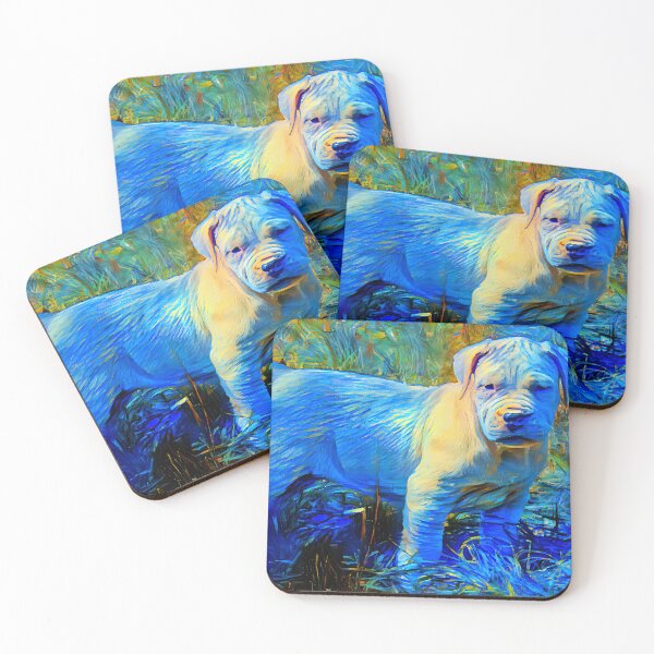 Item preview, Blue Dogo Argentino puppy in the grass designed and sold by NickoPrints.