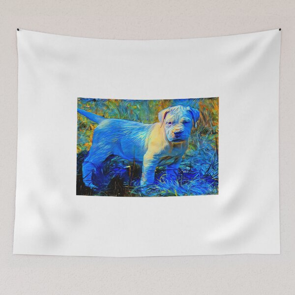 Item preview, Blue Dogo Argentino puppy in the grass designed and sold by NickoPrints.