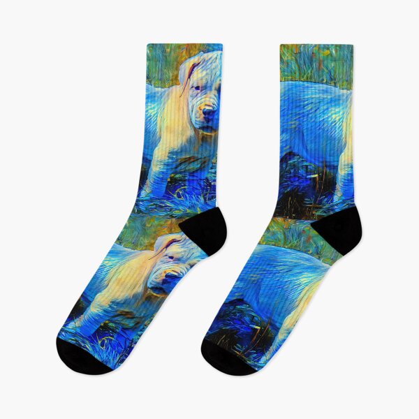 Item preview, Blue Dogo Argentino puppy in the grass designed and sold by NickoPrints.