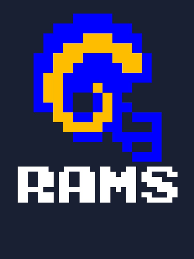 Los Angeles St. Louis Rams 6-bit Tecmo Bowl Video Gaer T Shirt