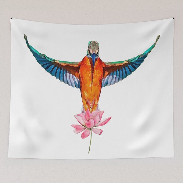 Item preview, Watercolor Kingfisher designed and sold by virillanissa.