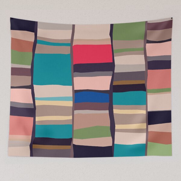 Item preview, Etchnic Scandinavian Pattern - Horizontal Stripes - Pastel Beige designed and sold by MyArt23.