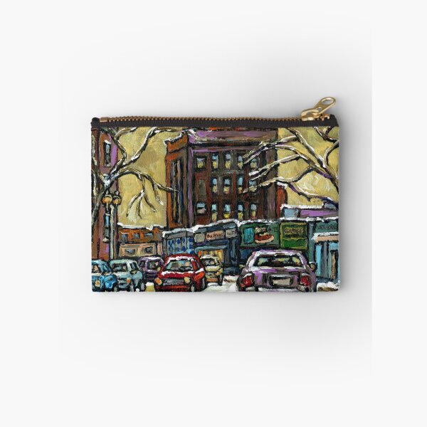 Item preview, ON THE ROAD AGAIN MONTREAL CARS IN THE WINTER designed and sold by Carole  Spandau.