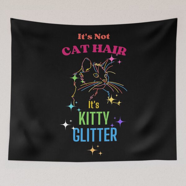 Aperçu de l'œuvre Ce n'est pas des poils de chat, c'est une édition multicolore à paillettes, Its Kitty créée et vendue par McThingummy.