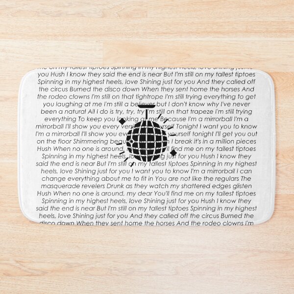 Item preview, mirrorball lyrics designed and sold by glden.