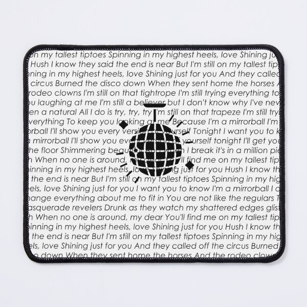 Item preview, mirrorball lyrics designed and sold by glden.