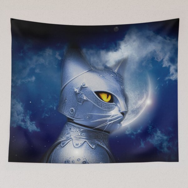 Item preview, KNIGHT CAT IN SHINING ARMOR designed and sold by johnnyssandart.