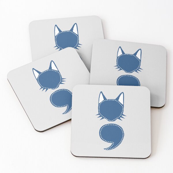 Item preview, Semicolon Cat designed and sold by THROUGH-LIFE.