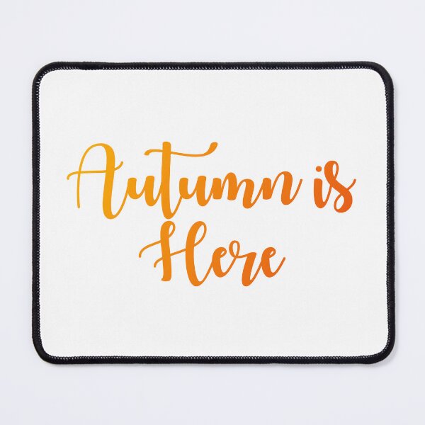 Item preview, Autumn is Here Cursive Orange Gradient Lettering designed and sold by shirabee.