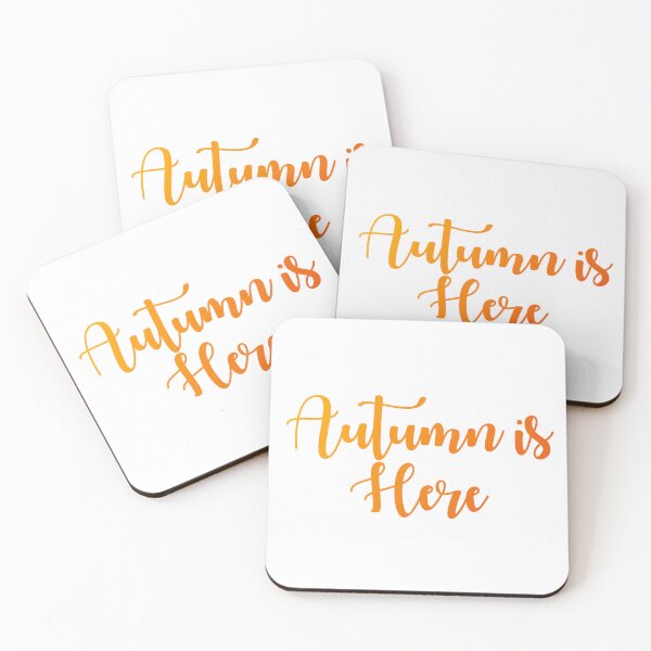 Item preview, Autumn is Here Cursive Orange Gradient Lettering designed and sold by shirabee.