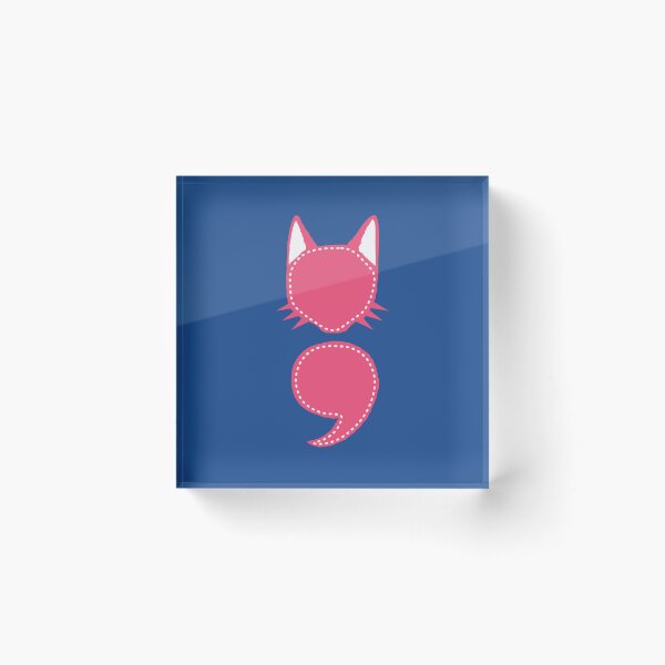 Item preview, Semicolon Cat designed and sold by THROUGH-LIFE.