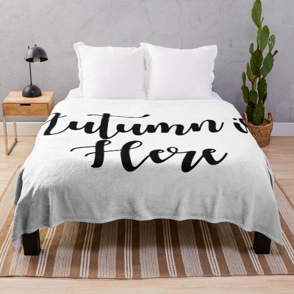 Item preview, Autumn is Here Cursive Black Lettering designed and sold by shirabee.