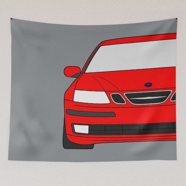 Artikelvorschau, Saab 9-3 2003-2007 rote Farbe entworfen und verkauft von EdimDesign.