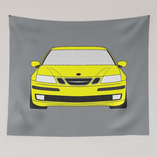 Artikelvorschau, Saab 9-3 2003-2007 gelbe Farbe entworfen und verkauft von EdimDesign.