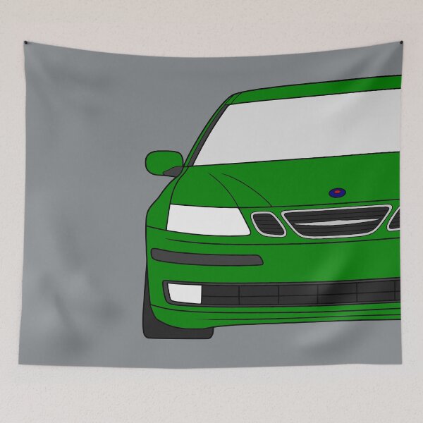 Artikelvorschau, Saab 9-3 2003-2007 grüne Farbe entworfen und verkauft von EdimDesign.