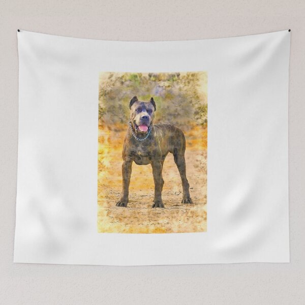 Item preview, Cane Corso pen and watercolor designed and sold by NickoPrints.