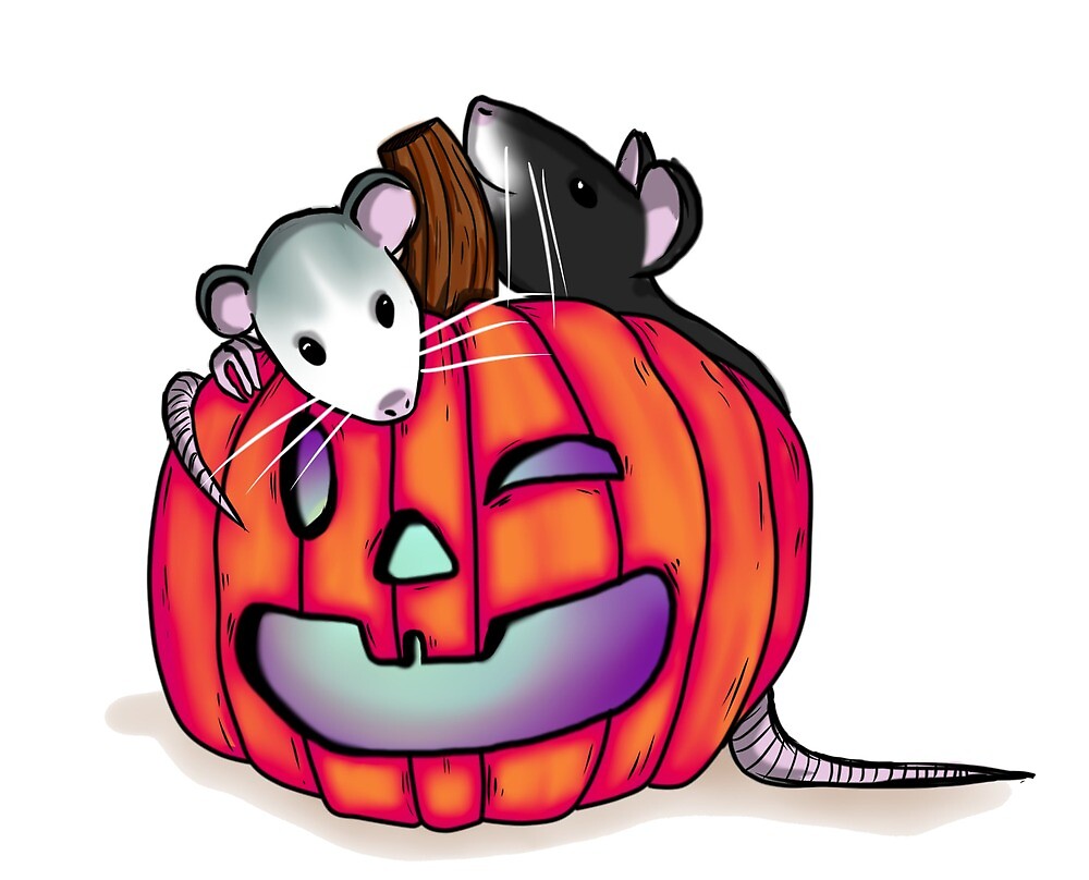 "Halloween Rats" by AmyZilla Redbubble