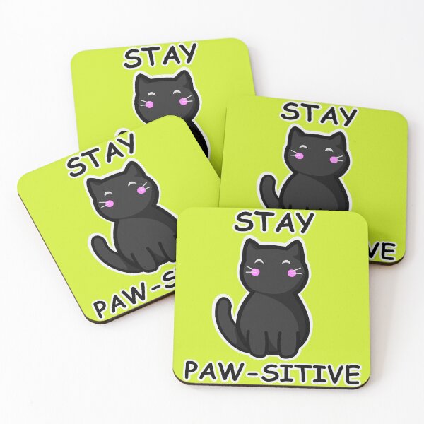 Item preview, Black Cat Stay Positive designed and sold by GoobyCloud.