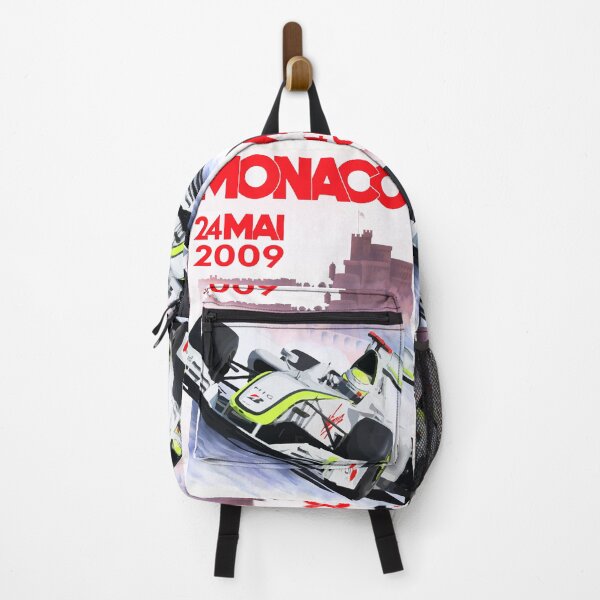 Item preview, Jenson Button Brawn Vintage Monaco GP Poster 2009 designed and sold by Speedbirddesign.